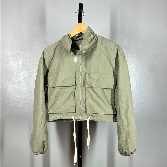 SO Green Utility Jacket Cropped Style - Picture 1 of 8